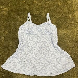 aerie Light Blue Lace nightie dress